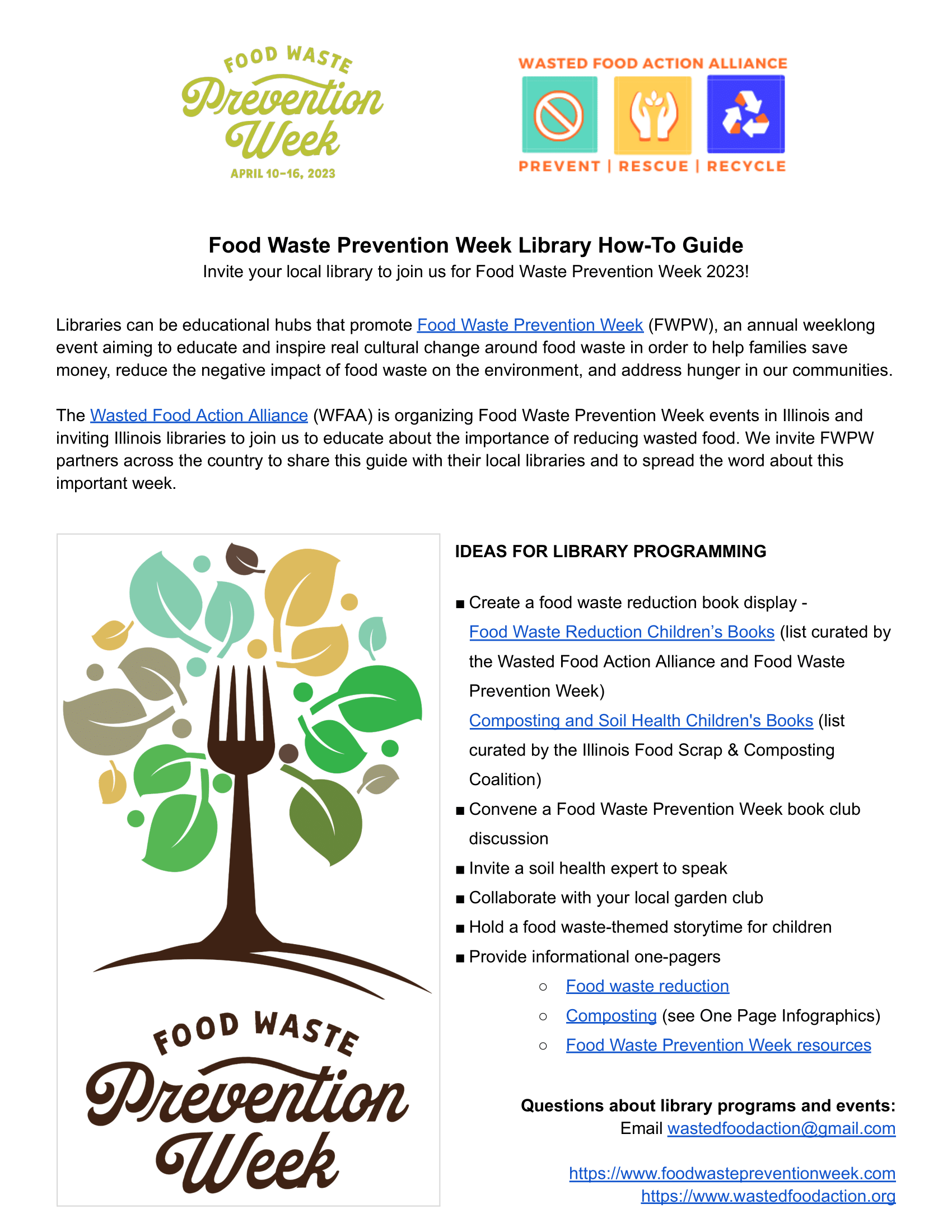 Library How-To Guide for FWPW 2023-1